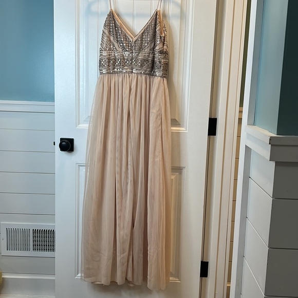 Altar’d State Beautiful Gauzy Beaded Cynder Dress. Size Medium. - Picture 5 of 9